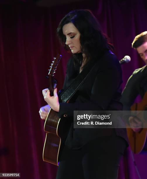 Singer/Songwriter Brandy Clark performs at City Winery on February 23, 2018 in Atlanta, Georgia.