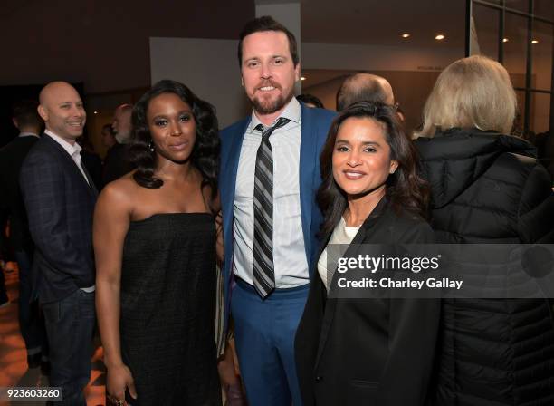 Clare-Hope Ashitey, Michael Mosley, and Veena Sud attend Netflix's 'Seven Seconds' Premiere screening and post-reception in Beverly Hills, CA on...