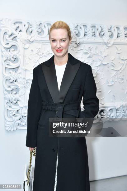 Polina Proshkina attends Rachel Lee Hovnanian "The Women's Trilogy Project" Part 1: NDD Immersion Room at Leila Heller Gallery on February 23, 2018...