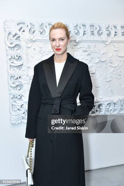 Polina Proshkina attends Rachel Lee Hovnanian "The Women's Trilogy Project" Part 1: NDD Immersion Room at Leila Heller Gallery on February 23, 2018...