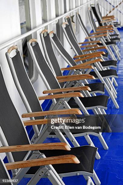 deck chairs - void deck stock pictures, royalty-free photos & images