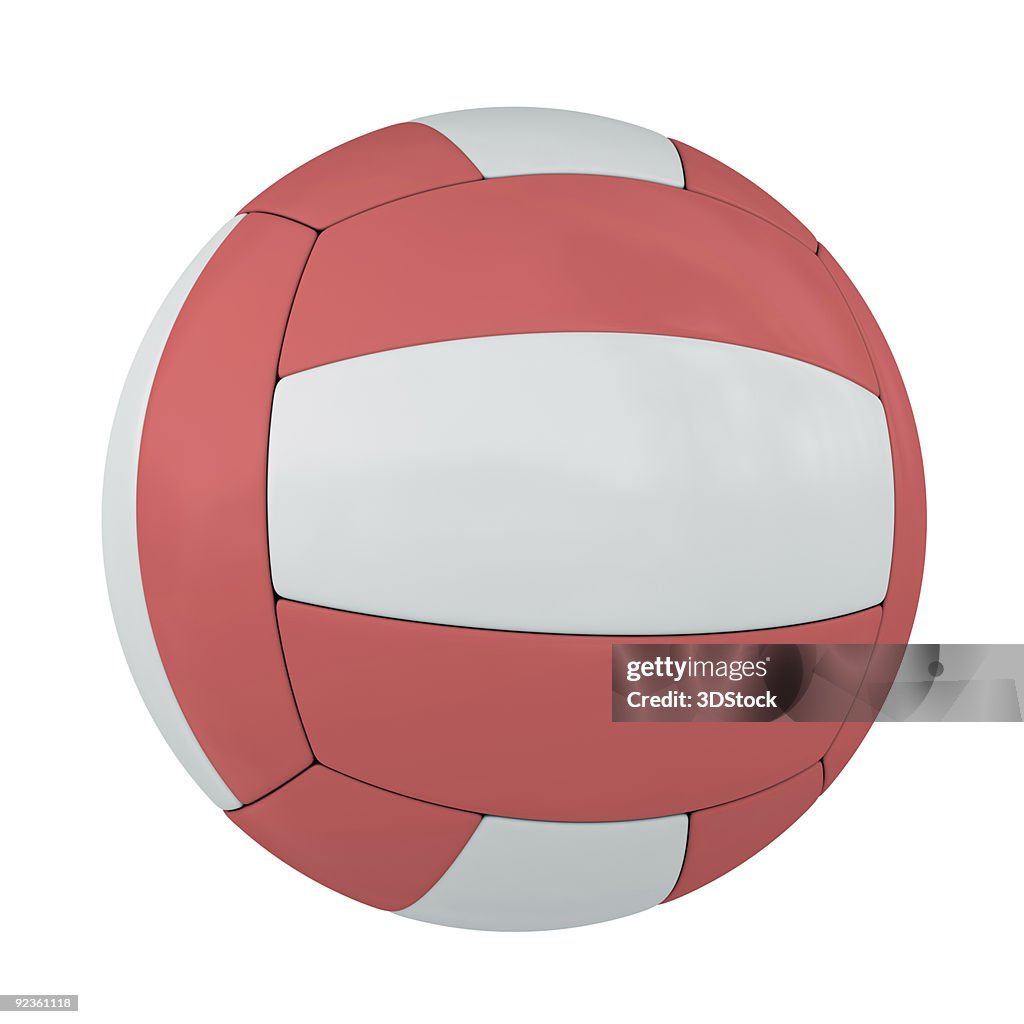 Red isolated volleyball