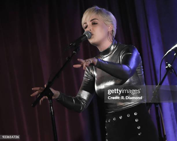Singer/Songwriter Maggie Rose performs at City Winery on February 23, 2018 in Atlanta, Georgia.