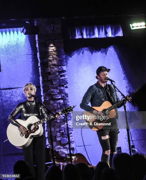 Singer/Songwriter Maggie Rose with Tim Maxwell perform at City Winery on February 23, 2018 in Atlanta, Georgia.