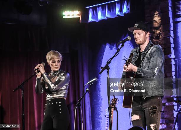Singer/Songwriter Maggie Rose with Tim Maxwell perform at City Winery on February 23, 2018 in Atlanta, Georgia.