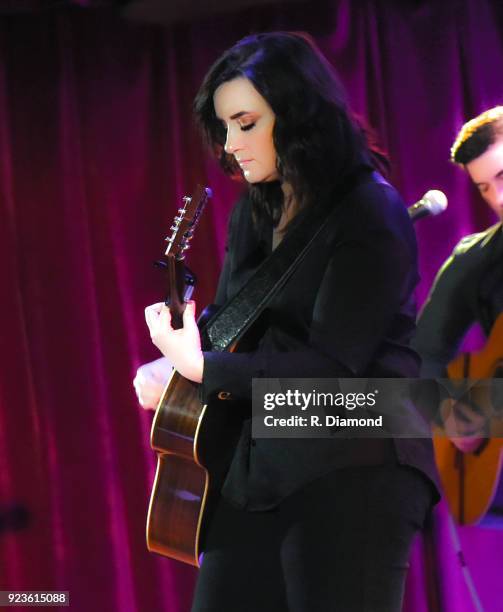 Singer/Songwriter Brandy Clark performs at City Winery on February 23, 2018 in Atlanta, Georgia.