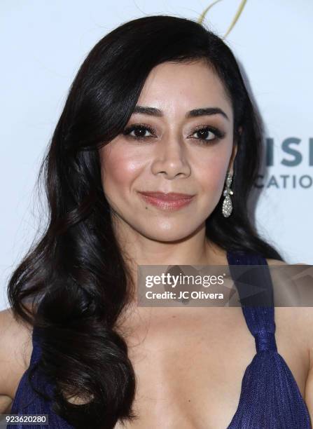 Actor Aimee Garcia attends the 21th Annual National Hispanic Media Coalition Impact Awards Gala at Regent Beverly Wilshire Hotel on February 23, 2018...