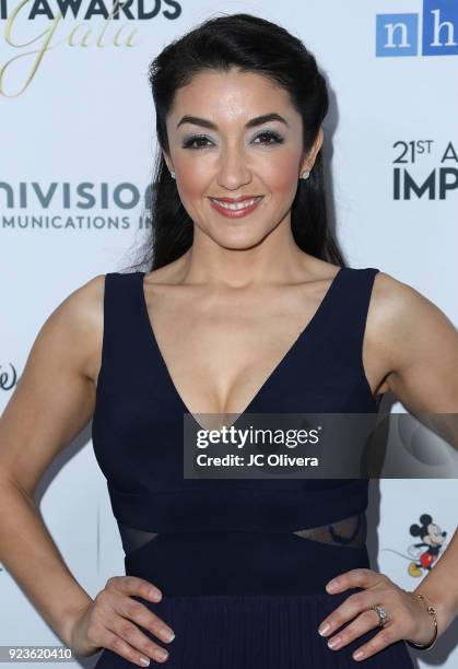 Actor Yvette Yates attends the 21th Annual National Hispanic Media Coalition Impact Awards Gala at Regent Beverly Wilshire Hotel on February 23, 2018...