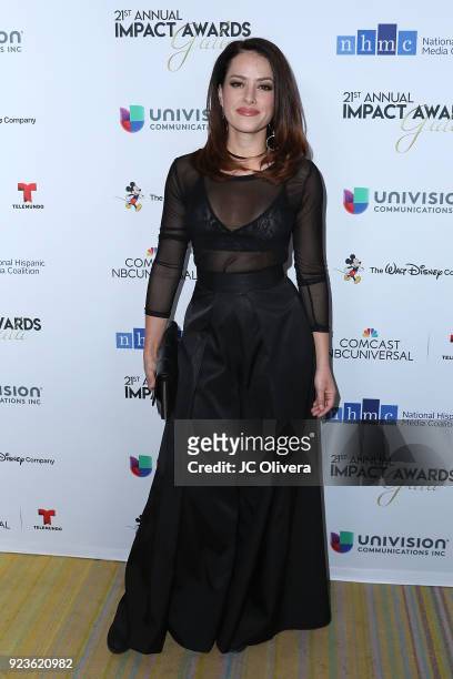 Actor Sofia Lama attends the 21st Annual National Hispanic Media Coalition Impact Awards Gala at Regent Beverly Wilshire Hotel on February 23, 2018...