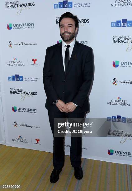 Comedian Chris Garcia attends the 21st Annual National Hispanic Media Coalition Impact Awards Gala at Regent Beverly Wilshire Hotel on February 23,...