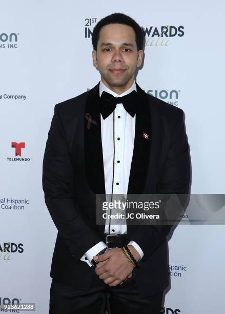 Actor Vladimir Caamano attends the 21st Annual National Hispanic Media Coalition Impact Awards Gala at Regent Beverly Wilshire Hotel on February 23,...