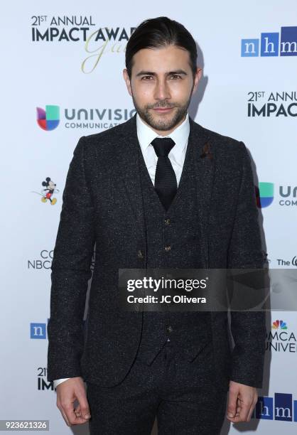 Actor Fernando Noriega attends the 21st Annual National Hispanic Media Coalition Impact Awards Gala at Regent Beverly Wilshire Hotel on February 23,...