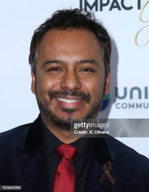 Carlos Moreno Jr. Attends the 21st Annual National Hispanic Media Coalition Impact Awards Gala at Regent Beverly Wilshire Hotel on February 23, 2018...