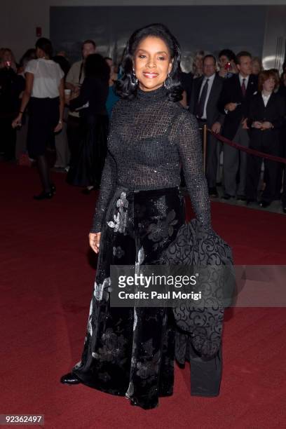 Actress Phylicia Rashad on the red carpet at the 12th Annual Mark Twain Prize at the John F. Kennedy Center for the Performing Arts on October 26,...