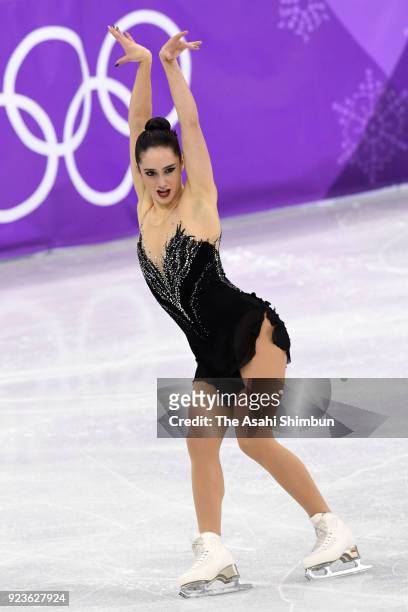 Kaetlyn Osmond of Canada competes in the Figure Skating Ladies Single Free Skating on day fourteen of the PyeongChang 2018 Winter Olympic Games at...