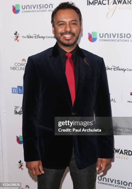 Actor Carlos Moreno Jr. Attends the National Hispanic Media Coalition's 21st annual Impact Awards at the Beverly Wilshire Four Seasons Hotel on...