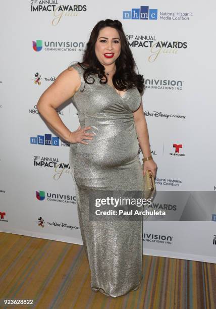 Producer Natalie Sanchez attends the National Hispanic Media Coalition's 21st annual Impact Awards at the Beverly Wilshire Four Seasons Hotel on...