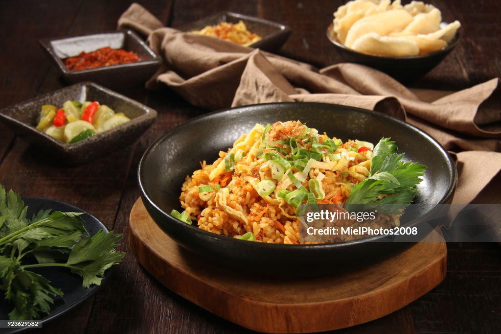 Nasi Java Nasi Goreng Jawa The Fried Rice Cooked Javanese Style High-Res Stock ...