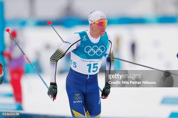 Daniel Rickardsson of Sweden during the Mens 50k Classic competition at Alpensia Cross-Country Centre on February 24, 2018 in Pyeongchang-gun, South...
