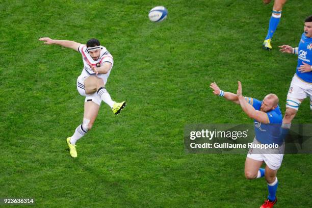 Geoffrey Doumayrou of France during the NatWest Six Nations match between France and Italy at Stade Velodrome on February 23, 2018 in Marseille,...