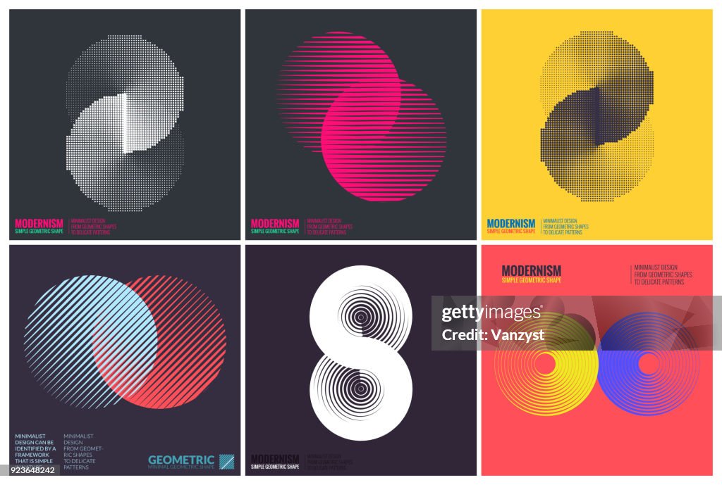 Simplicity Shape Design Simplicity Geometric Design Set Clean Lines And Forms High-Res Vector ...