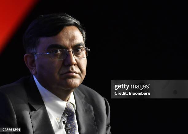 Janmejaya Sinha, chairman of Asia-Pacific at Boston Consulting Group Inc., looks on during the ET Global Business Summit in New Delhi, India, on...