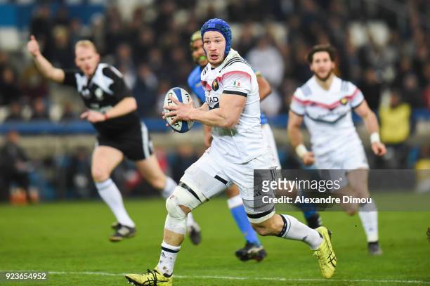 Wenceslas Lauret of France during the NatWest Six Nations match between France and Italy at Stade Velodrome on February 23, 2018 in Marseille, France.