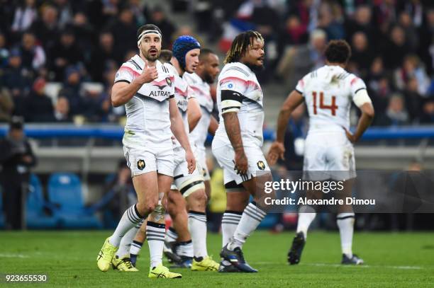 Geoffrey Doumayrou of France during the NatWest Six Nations match between France and Italy at Stade Velodrome on February 23, 2018 in Marseille,...