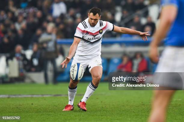Lionel Beauxis of France during the NatWest Six Nations match between France and Italy at Stade Velodrome on February 23, 2018 in Marseille, France.