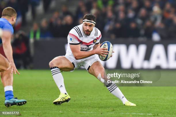 Geoffrey Doumayrou of France during the NatWest Six Nations match between France and Italy at Stade Velodrome on February 23, 2018 in Marseille,...