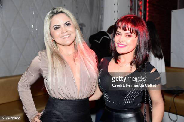 Aida Silvetri and Elisangela Oliveira attend at DJ Alok Performs In Newark, NJ at Bar Code on February 23, 2018 in Newark, New Jersey.