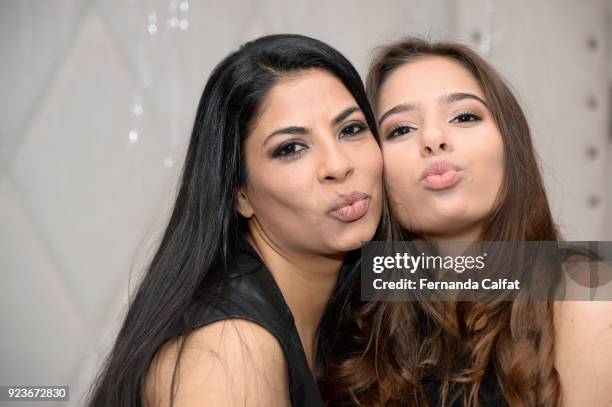 Pop singer Emilia Pedersen and Claudia Knutsson attend at DJ Alok Performs In Newark, NJ at Bar Code on February 23, 2018 in Newark, New Jersey.