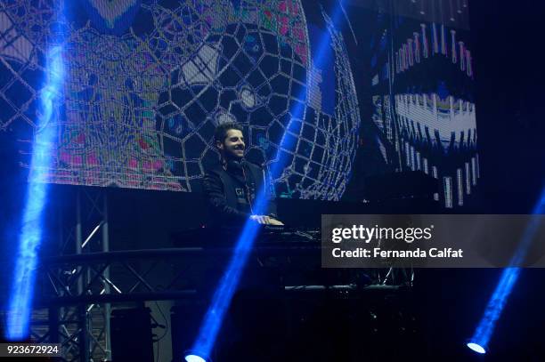 Alok Performs In Newark, NJ at Bar Code on February 23, 2018 in Newark, New Jersey.