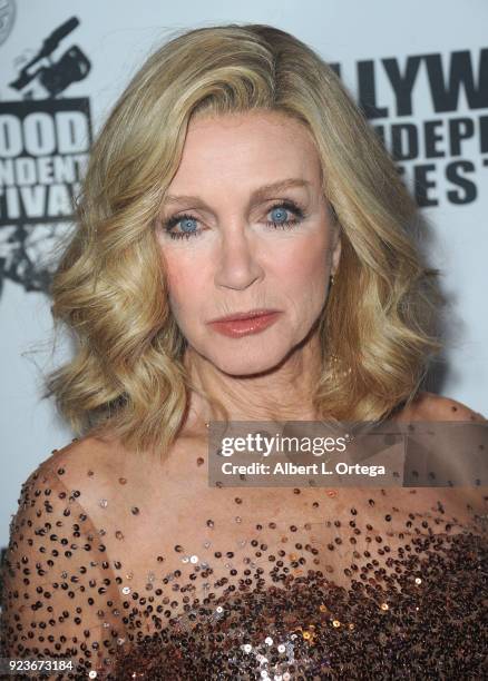 Actress Donna Mills attends the 17th Annual Hollywood Reel Independent Film Festival Award Ceremony Red Carpet Event held at Regal Cinemas L.A. LIVE...