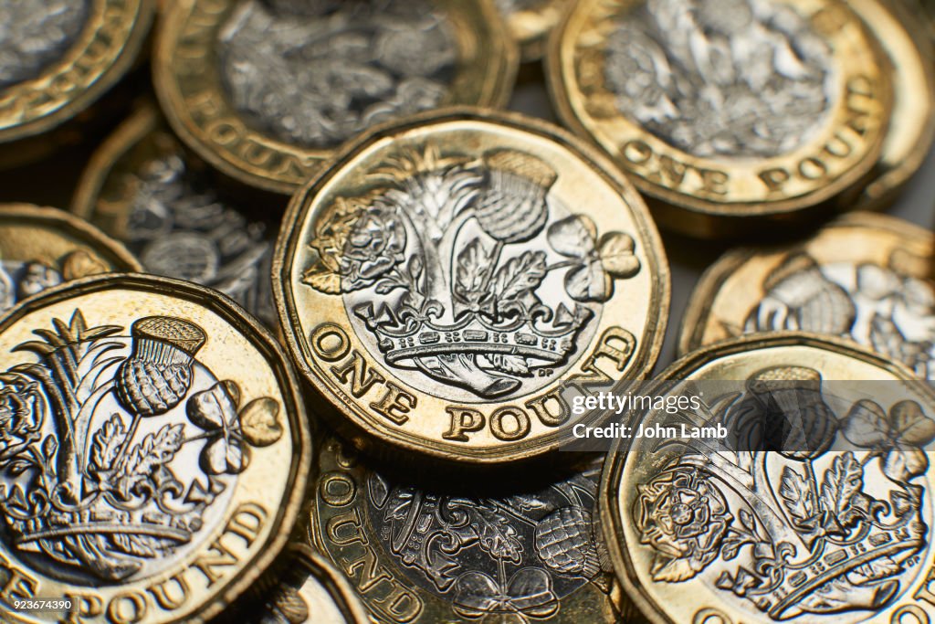 UK Money close-up.