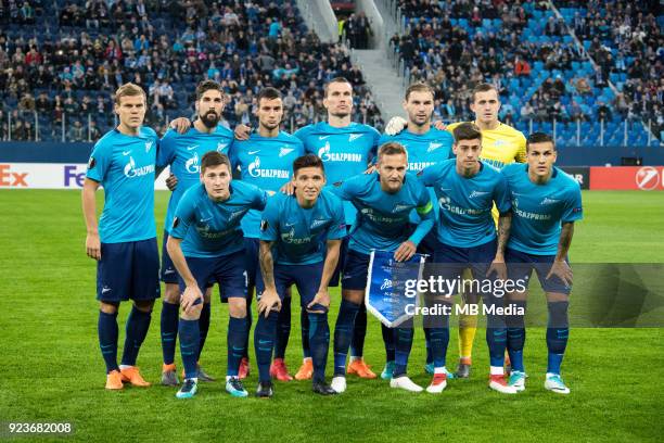 Europa League, Round of 32: Zenit St Petersburg 3 - 0 Celtic F.C. Zenit St Petersburg's team: Daler Kuzyaev, Matias Kranevitter, Domenico Crisscito,...