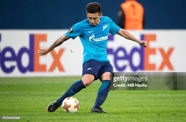 Europa League, Round of 32: Zenit St Petersburg 3 - 0 Celtic F.C. Zenit St Petersburg's Matias Kranevitter.