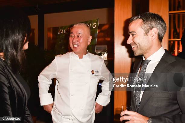 Chef Nobu Matsuhisa atend HUBLOT Dinner Honoring Chef Nobu Matsuhisa at Nobu on February 23, 2018 in Miami Beach, Florida.