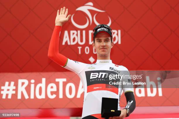 4th Abu Dhabi Tour 2018 / Stage 4 Podium / Miles Scotson of Australia White Best Young Rider Jersey / Celebration / Al Maryah Island - Al Maryah...