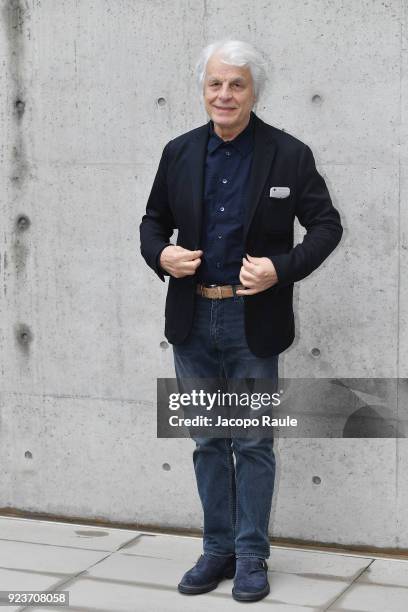 Michele Placido attends the Giorgio Armani show during Milan Fashion Week Fall/Winter 2018/19 on February 24, 2018 in Milan, Italy.