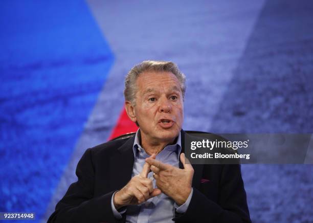 Irwin Gotlieb, chief executive officer of Group M Worldwide Inc, speaks during the ET Global Business Summit in New Delhi, India, on Saturday, Feb....