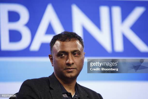 Kalyan Krishnamurthy, chief executive officer of Flipkart Online Services Pvt., pauses during the ET Global Business Summit in New Delhi, India, on...
