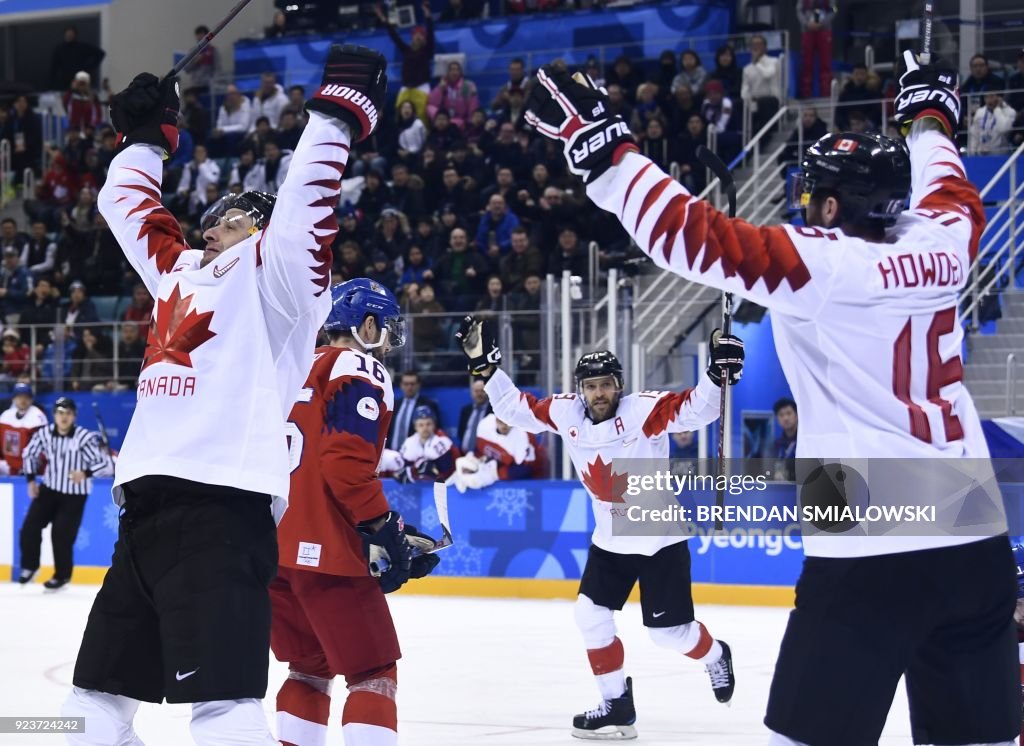 TOPSHOT-IHOCKEY-OLY-2018-PYEONGCHANG-CZE-CAN