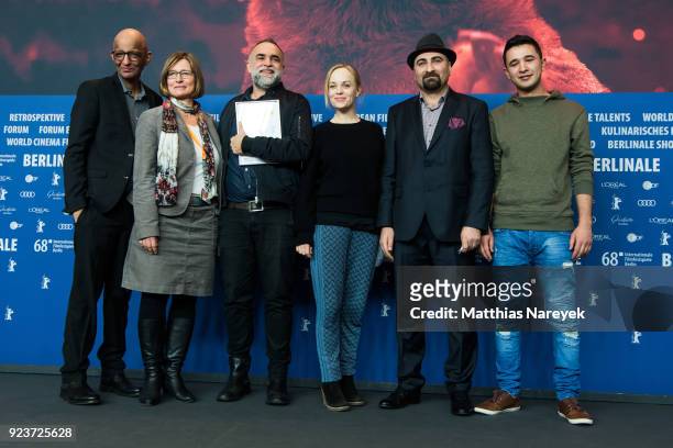 Actor director Karim Ainouz and his film crew receive the Amnesty International film Prize at the Awards Of The Independent Juries press conference...
