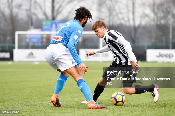 Alessandro Tripaldelli of Juventus during the Serie A Primavera match between Juventus U19 and SSC Napoli on February 24, 2018 in Turin, Italy.