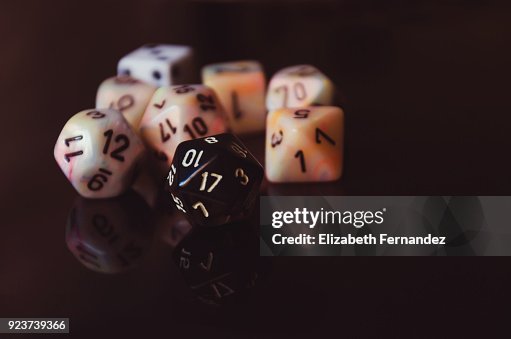 Multi sided numbered dice Multi sided numbered dice