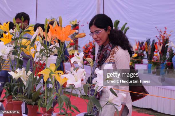 People visit the two-day flower show "The Spring Fest Flowers Festival" at Leisure Valley Park. The flowers show organized by Huda department on 24...