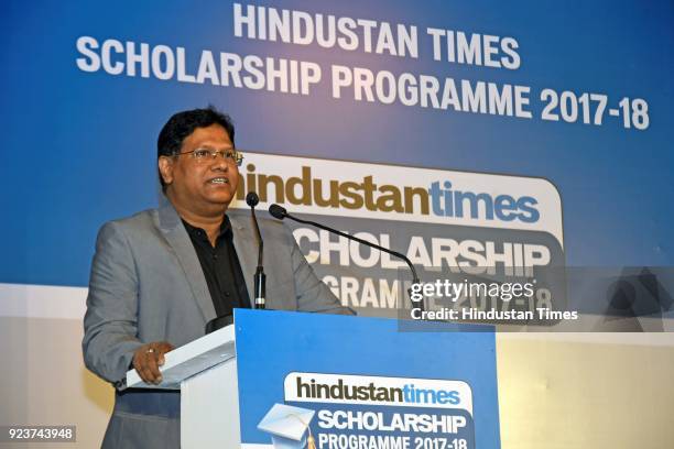 Different schools attend Hindustan Times Scholarship Program 2017-18 at Rangsharda Auditorium, Bandra, on February 23, 2018 in Mumbai, India....