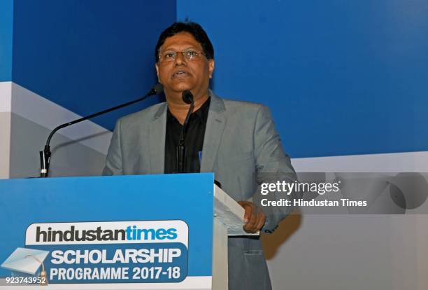 Different schools attend Hindustan Times Scholarship Program 2017-18 at Rangsharda Auditorium, Bandra, on February 23, 2018 in Mumbai, India....