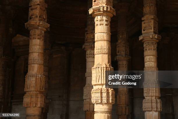 Pillars of of Adhai-din-ka-jhonpra mosque , Ajmer, Rajasthan. India.